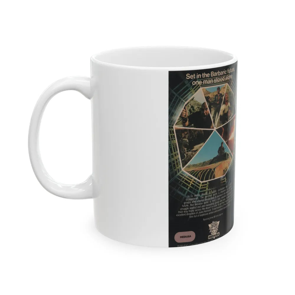 EXTERMINATORS OF THE YEAR 3000 (VHS COVER) - White Coffee Mug-Go Mug Yourself