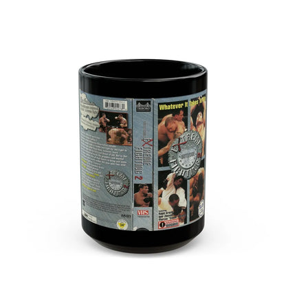 EXTREME FIGHTING 2 (VHS COVER) - Black Coffee Mug-15oz-Go Mug Yourself