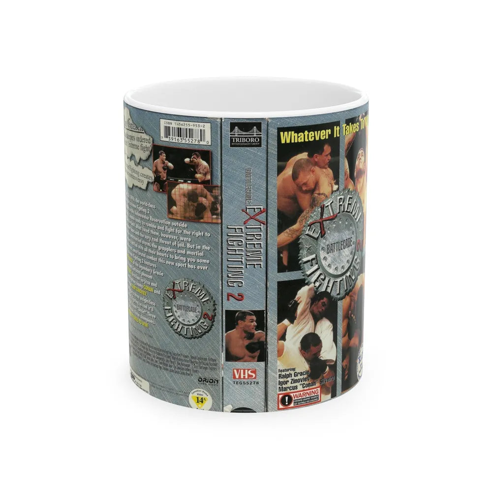 EXTREME FIGHTING 2 (VHS COVER) - White Coffee Mug-11oz-Go Mug Yourself