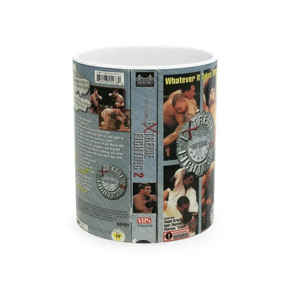 EXTREME FIGHTING 2 (VHS COVER) - White Coffee Mug 11oz - Go Mug Yourself