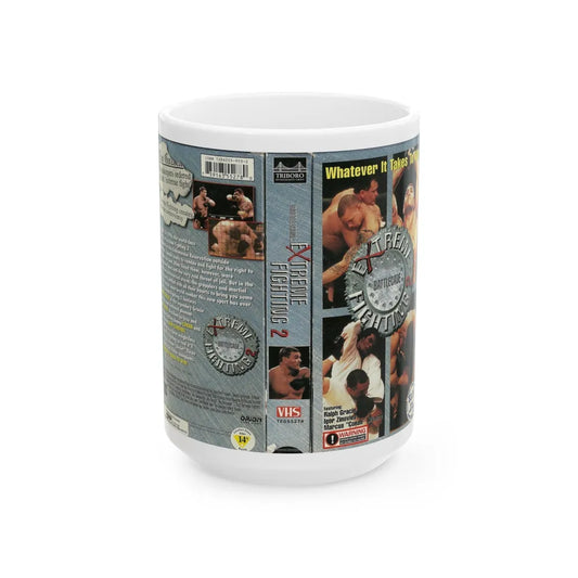 EXTREME FIGHTING 2 (VHS COVER) - White Coffee Mug-15oz-Go Mug Yourself