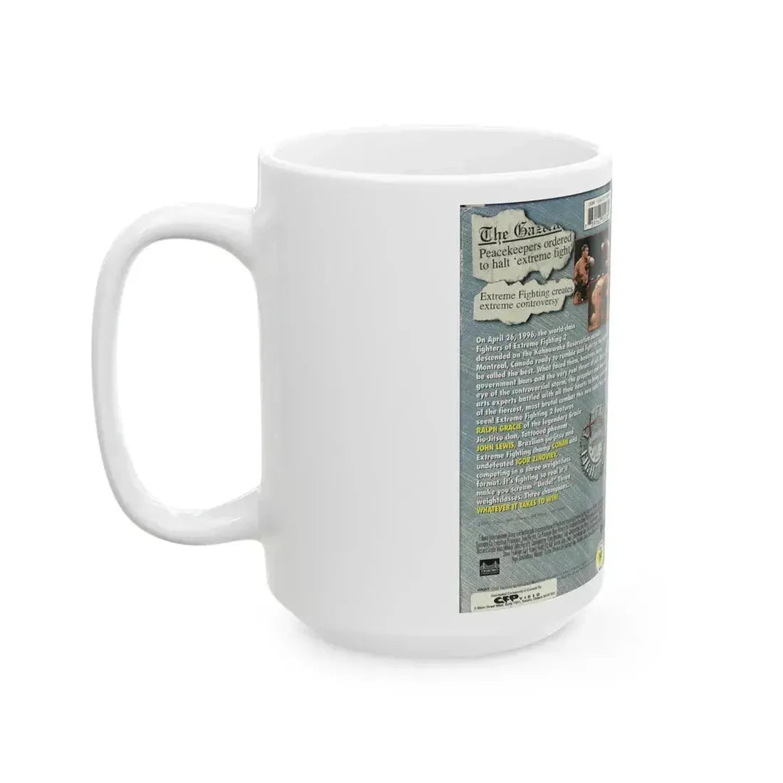 EXTREME FIGHTING 2 (VHS COVER) - White Coffee Mug - Go Mug Yourself