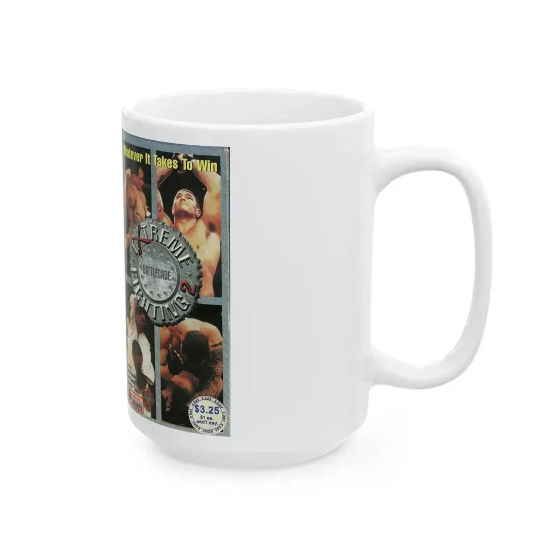 EXTREME FIGHTING 2 (VHS COVER) - White Coffee Mug - Go Mug Yourself