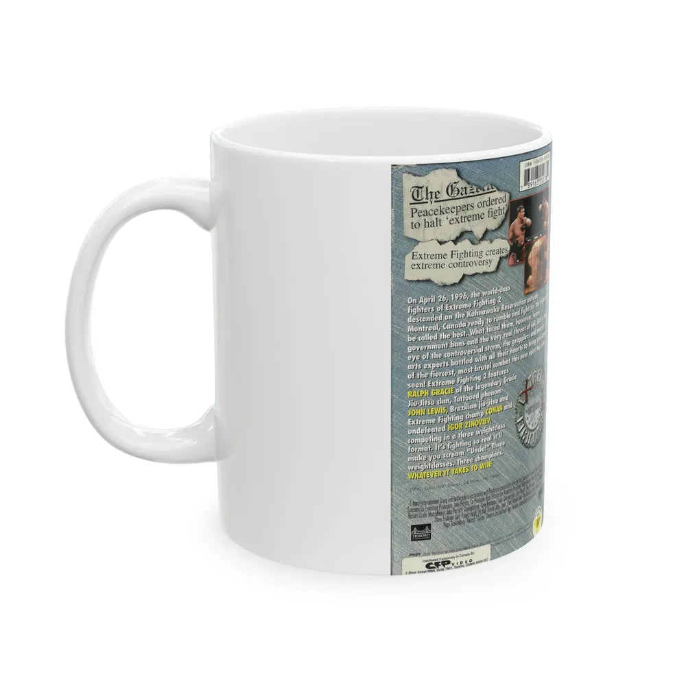 EXTREME FIGHTING 2 (VHS COVER) - White Coffee Mug-Go Mug Yourself