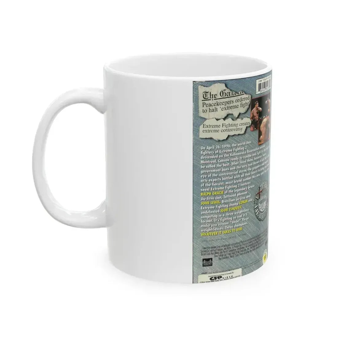 EXTREME FIGHTING 2 (VHS COVER) - White Coffee Mug - Go Mug Yourself