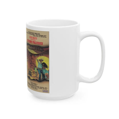 EXTREME PREJUDICE NICK NOLTE (VHS COVER) - White Coffee Mug-Go Mug Yourself