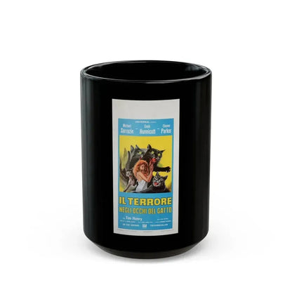 EYE OF THE CAT (ITALIAN) 1969 Movie Poster - Black Coffee Mug 15oz - Go Mug Yourself
