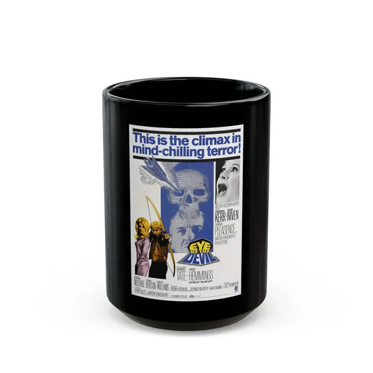 EYE OF THE DEVIL 1966 Movie Poster - Black Coffee Mug 15oz - Go Mug Yourself