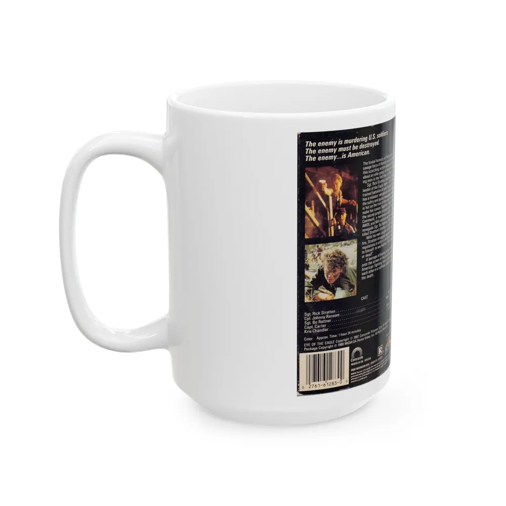 EYE OF THE EAGLE (VHS COVER) - White Coffee Mug-Go Mug Yourself