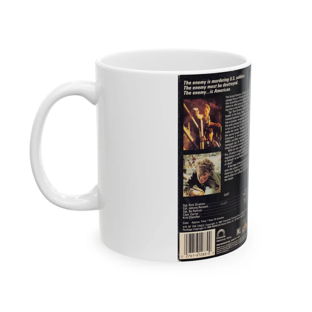 EYE OF THE EAGLE (VHS COVER) - White Coffee Mug-Go Mug Yourself