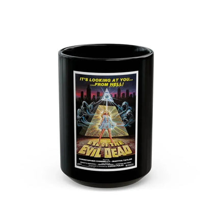 EYE OF THE EVIL DEAD (MANHATTAN BABY) 1982 Movie Poster - Black Coffee Mug 15oz - Go Mug Yourself