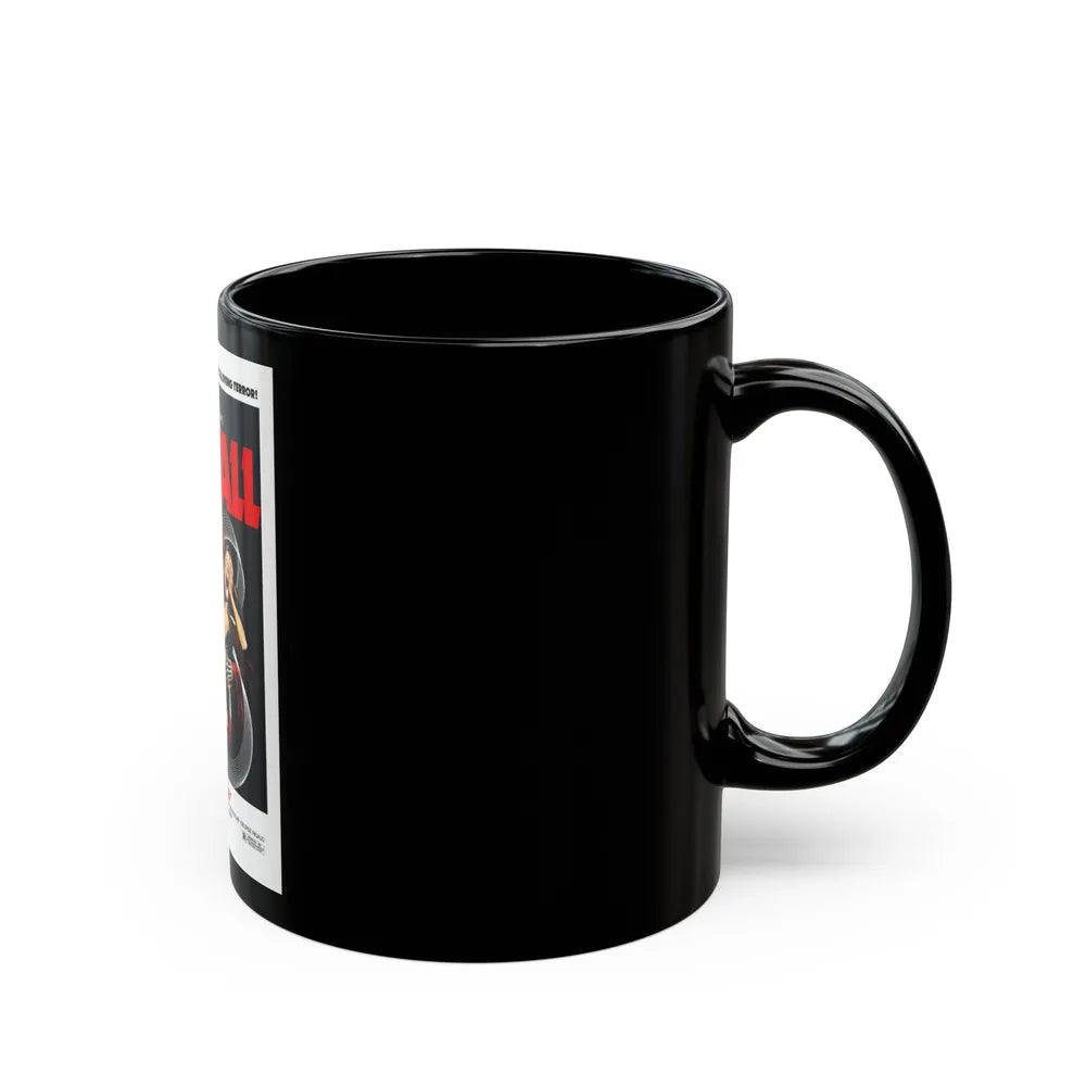 EYEBALL 1975 Movie Poster - Black Coffee Mug-Go Mug Yourself