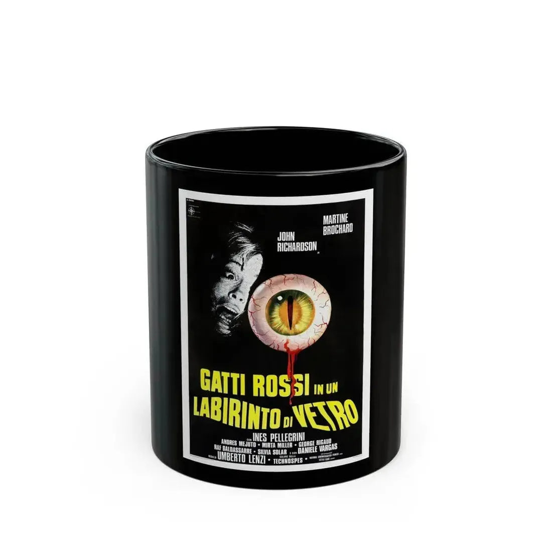 EYEBALL (ITALIAN) 1975 Movie Poster - Black Coffee Mug 11oz - Go Mug Yourself