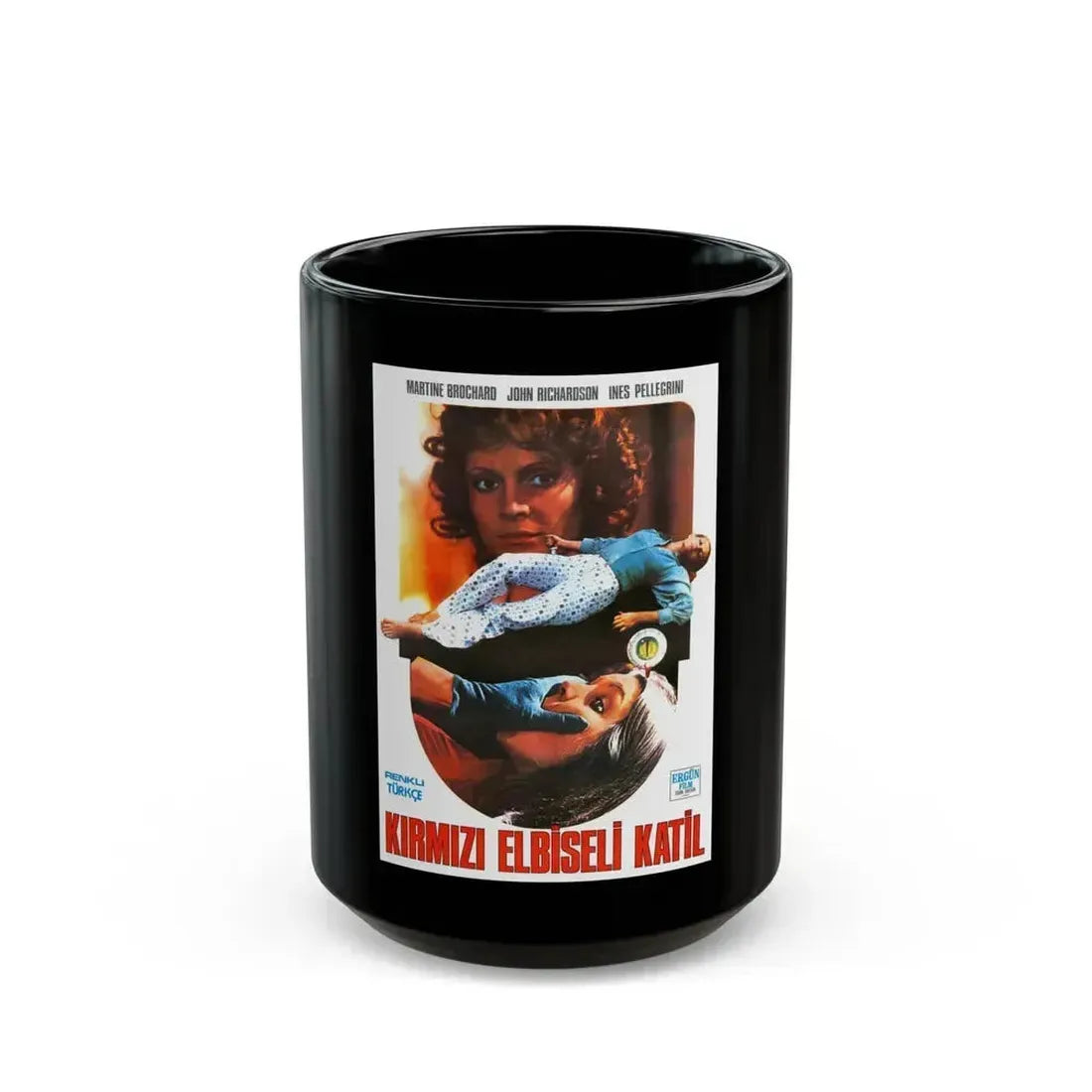 EYEBALL (TURKISH) 1975 Movie Poster - Black Coffee Mug 15oz - Go Mug Yourself