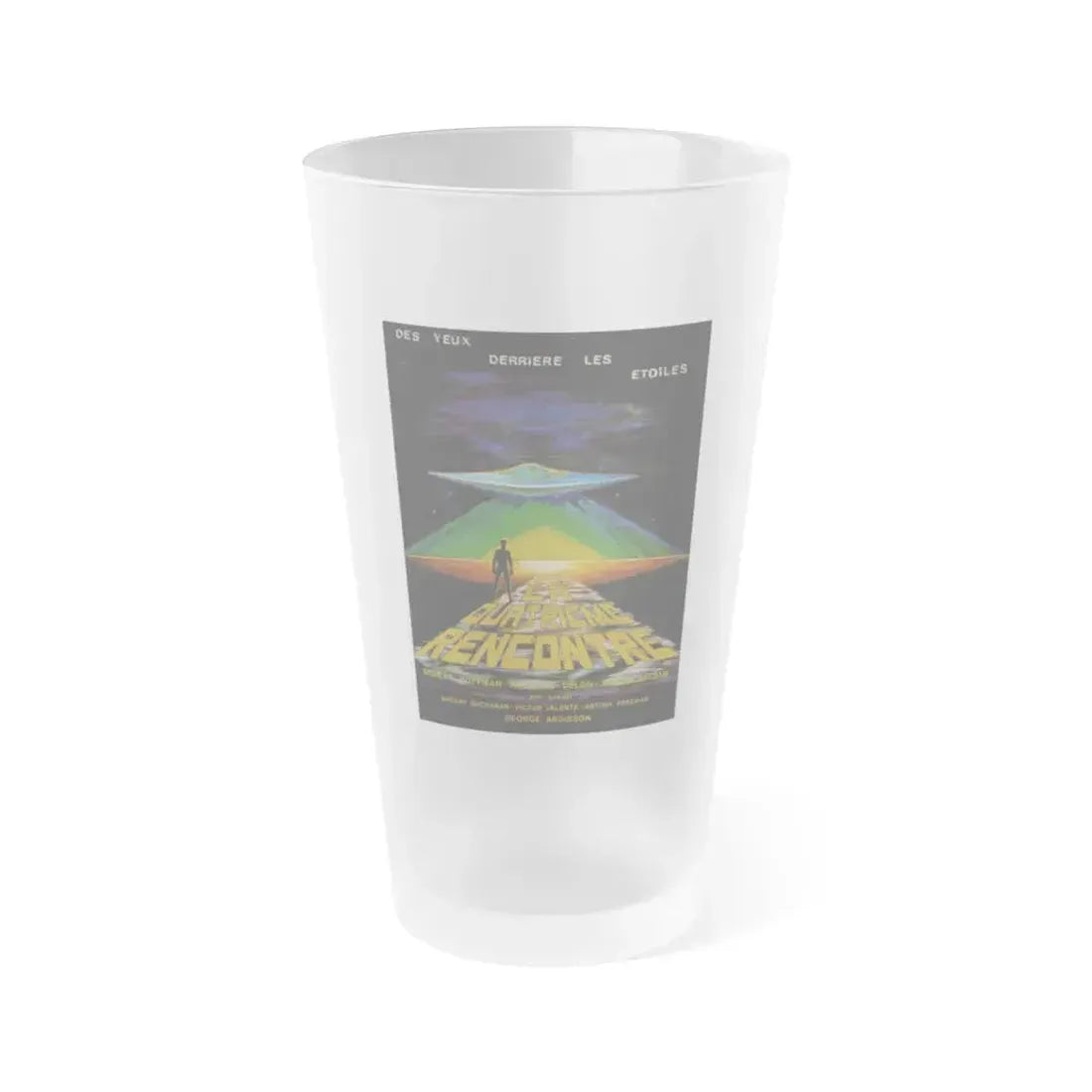 EYES BEHIND THE STARS 1976 Movie Poster - Frosted Pint Glass 16oz 16oz Frosted - Go Mug Yourself