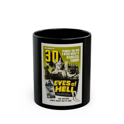 EYES OF HELL (THE MASK) 1961 Movie Poster - Black Coffee Mug 11oz - Go Mug Yourself