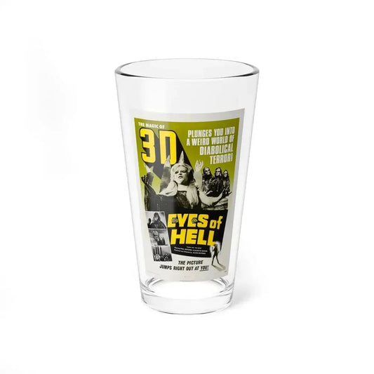 EYES OF HELL (THE MASK) 1961 Movie Poster - Pint Glass 16oz 16oz - Go Mug Yourself