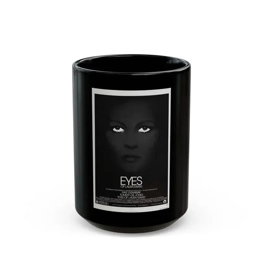 EYES OF LAURA MARS 1976 Movie Poster - Black Coffee Mug 15oz - Go Mug Yourself
