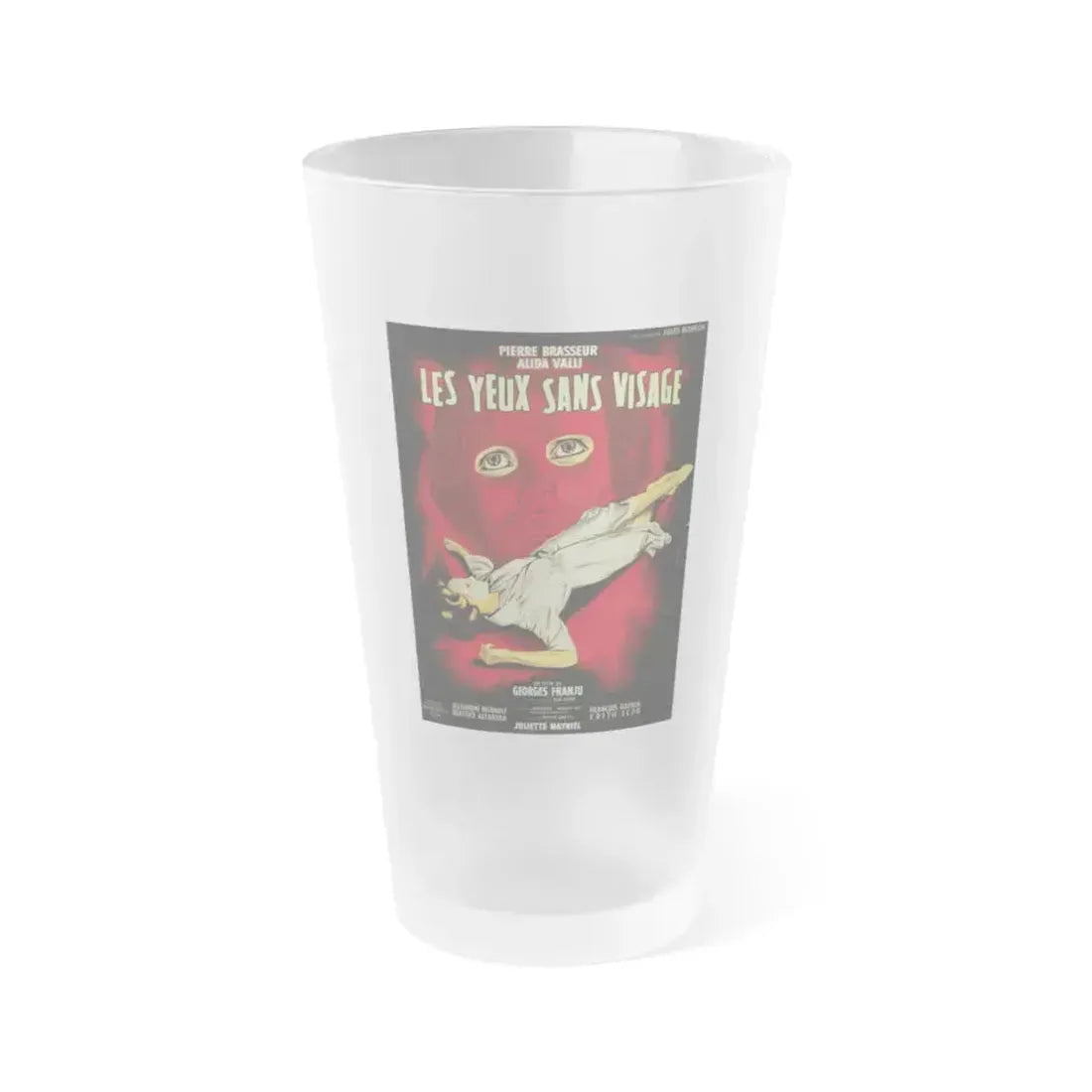 EYES WITHOUT A FACE (2) 1960 Movie Poster - Frosted Pint Glass 16oz 16oz Frosted - Go Mug Yourself