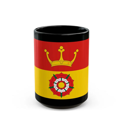 Flag of Hampshire UK - Black Coffee Mug-15oz-Go Mug Yourself