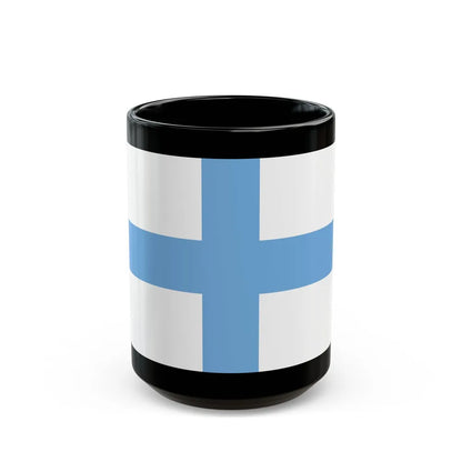 Flag of Argentine Patriotic League - Black Coffee Mug-15oz-Go Mug Yourself