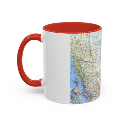 Canada - Western (1966) (Map) Accent Coffee Mug-Go Mug Yourself