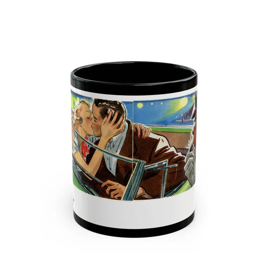 Eddie Buys A Car, 1939 - Black Coffee Mug-11oz-Go Mug Yourself