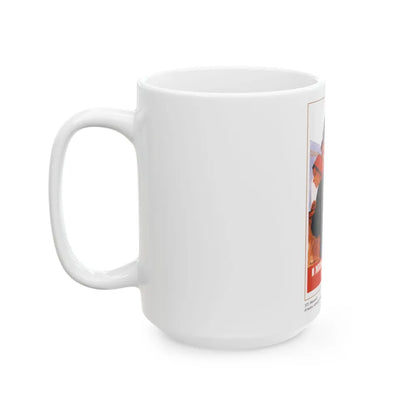 Soviet Era Poster 592 - White Coffee Mug-Go Mug Yourself