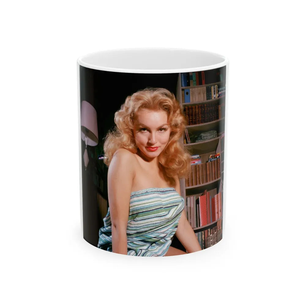 Julie Newmar #321 (Vintage Female Icon) White Coffee Mug-11oz-Go Mug Yourself