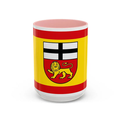 Flag of Bonn Germany - Accent Coffee Mug-15oz-Pink-Go Mug Yourself