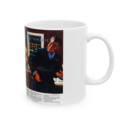 Full Confession, Esquire, September 1954 - White Coffee Mug-Go Mug Yourself