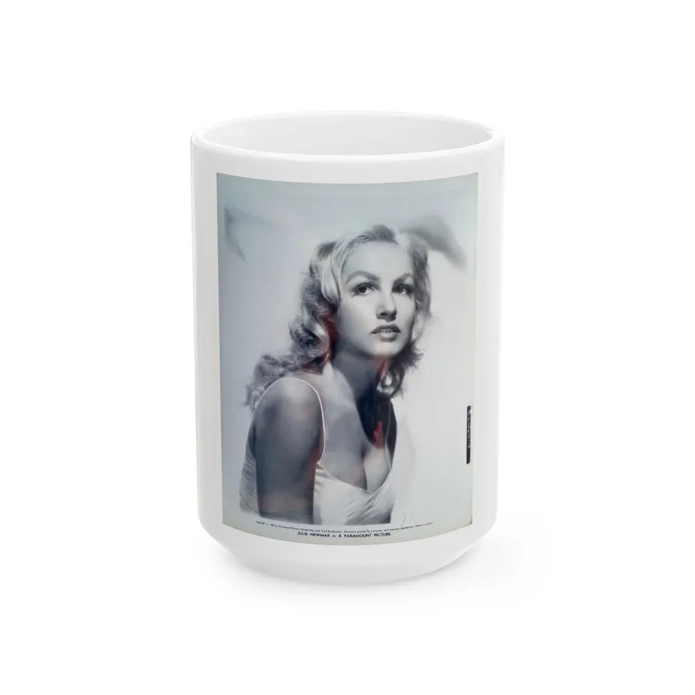 Julie Newmar #487 (Vintage Female Icon) White Coffee Mug-15oz-Go Mug Yourself