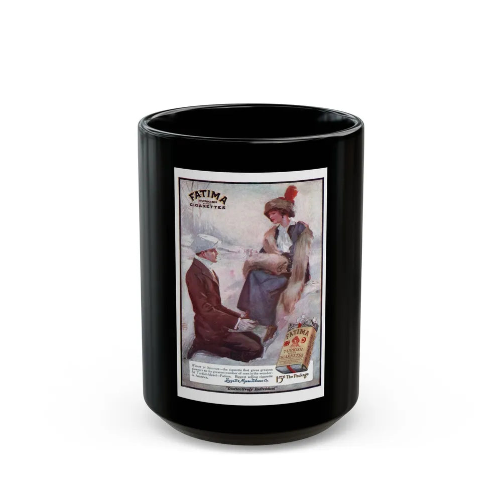 Fatima advertisement, Top-Notch magazine, March 15, 1914 - Black Coffee Mug-15oz-Go Mug Yourself