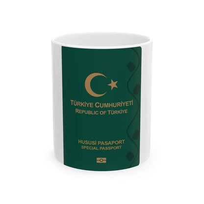 Turkish Passport (Special) - White Coffee Mug-11oz-Go Mug Yourself