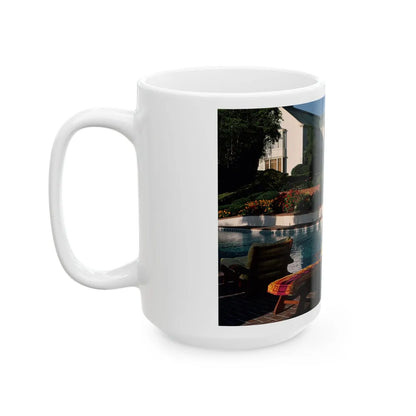 Terry Moore #416 - Unreleased Aug. '84 Playboy Photo from shoot non nude (Vintage Female Icon) White Coffee Mug-Go Mug Yourself