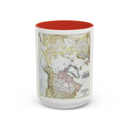 Top Of The World (1949) (Map) Accent Coffee Mug-15oz-Red-Go Mug Yourself