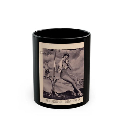 Kim Novak #341 (Vintage Female Icon) Black Coffee Mug-11oz-Go Mug Yourself