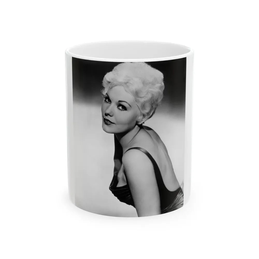 Kim Novak #376 (Vintage Female Icon) White Coffee Mug-11oz-Go Mug Yourself