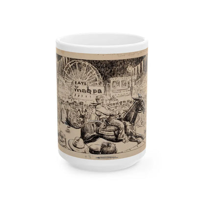 Blue Book Magazine story illustration 1 - White Coffee Mug-15oz-Go Mug Yourself