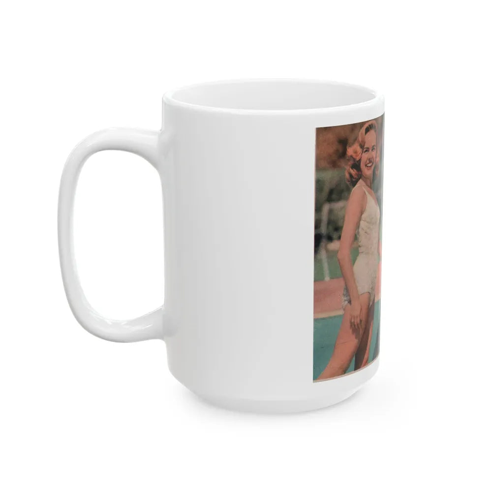 Terry Moore #535 - 5x6 Magazine Page Photo Clipping (Vintage Female Icon) White Coffee Mug-Go Mug Yourself