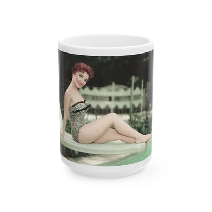 Debra Paget #370 2 (Vintage Female Icon) White Coffee Mug-15oz-Go Mug Yourself