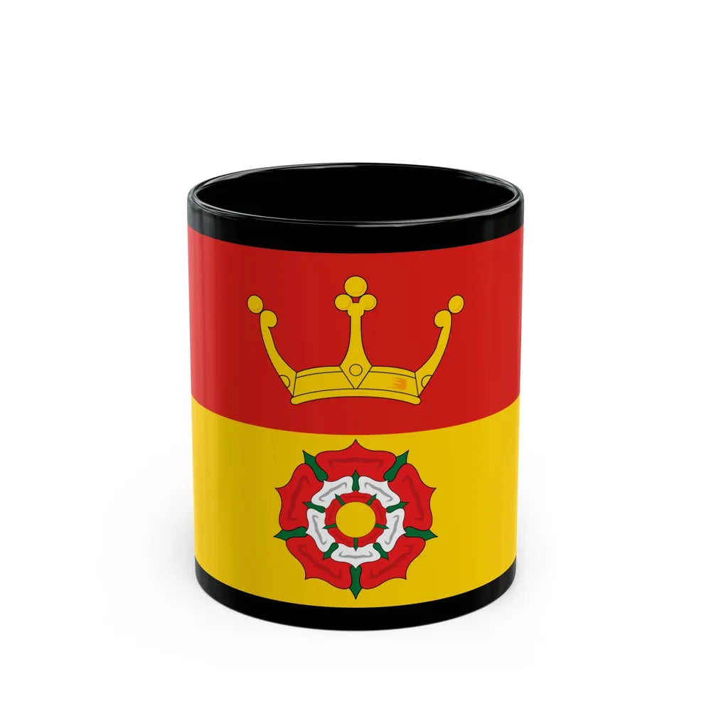 Flag of Hampshire UK - Black Coffee Mug-11oz-Go Mug Yourself