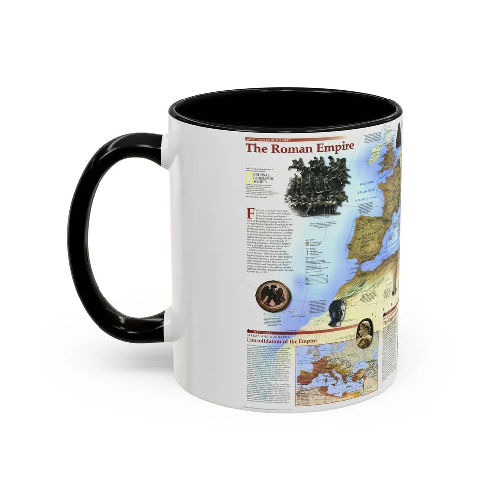 Roman Empire (1997) (Map) Accent Coffee Mug-Go Mug Yourself