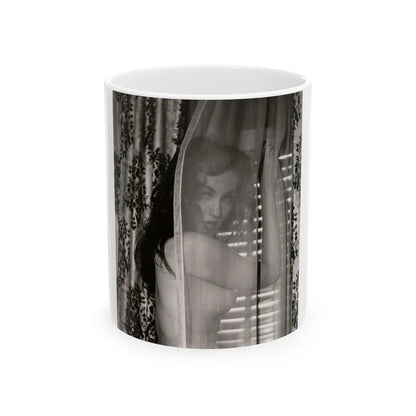 Julie Newmar #630 (Vintage Female Icon) White Coffee Mug-11oz-Go Mug Yourself