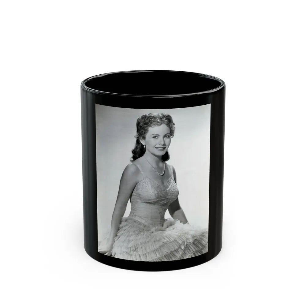 Jeanne Crain #177 (Vintage Female Icon) Black Coffee Mug-11oz-Go Mug Yourself