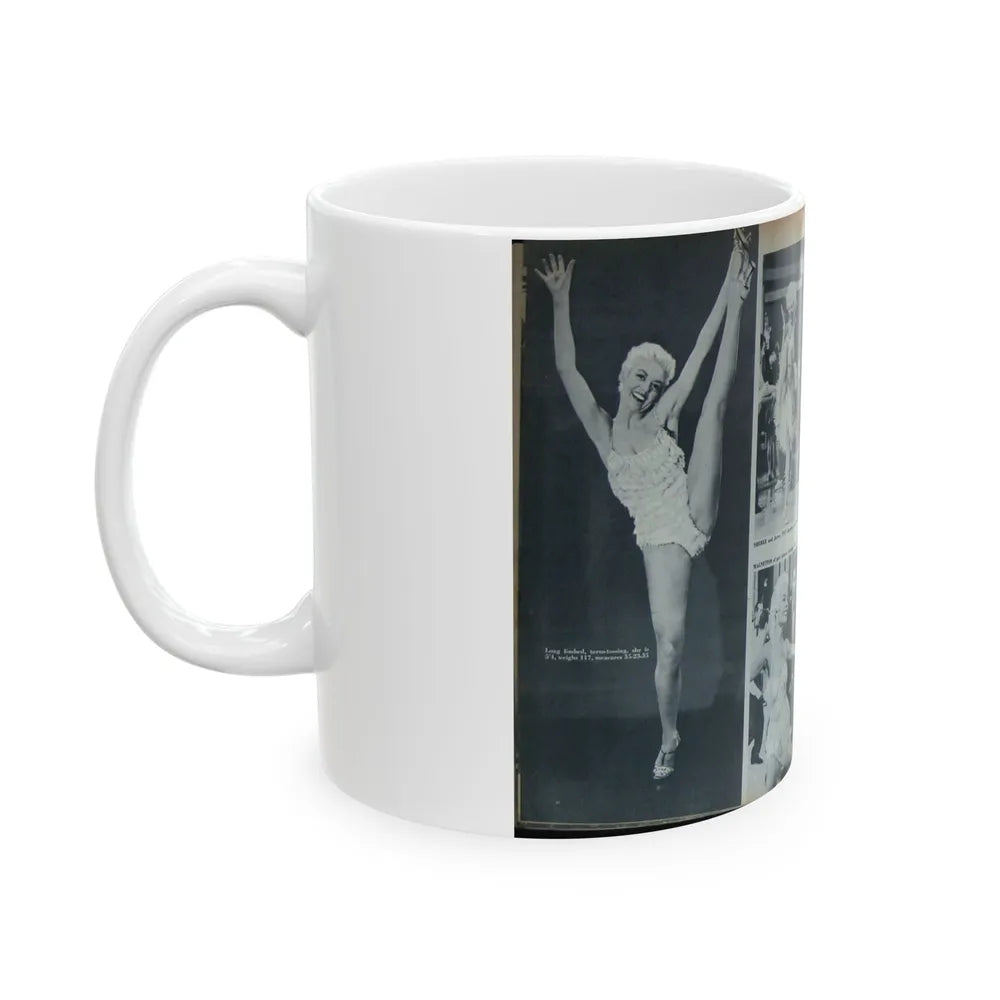 Sheree North #128 - Mag. Article (Vintage Female Icon) White Coffee Mug-Go Mug Yourself