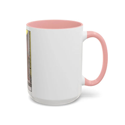 Justice (Tarot Card) Accent Coffee Mug-Go Mug Yourself