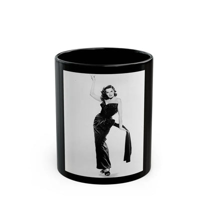 Jane Russell #220 (Vintage Female Icon) Black Coffee Mug-11oz-Go Mug Yourself