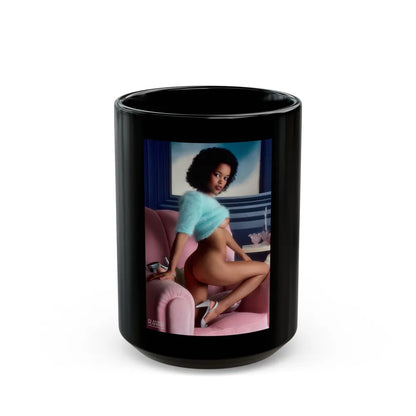 Ola Ray #115 (Vintage Female Icon) Black Coffee Mug-15oz-Go Mug Yourself