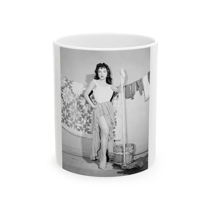 Debra Paget #529 (Vintage Female Icon) White Coffee Mug-11oz-Go Mug Yourself